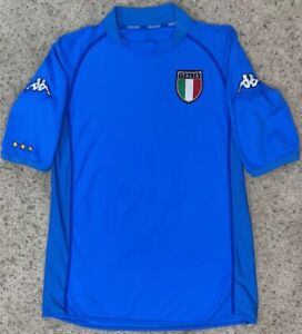 Italia National Soccer Team Jersey Kit Kappa Men’s Medium Blue Vintage 2000’s