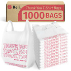 Plastic Bags Thank You (1000 Count) | White Grocery Bags, Plastic Shopping Bags