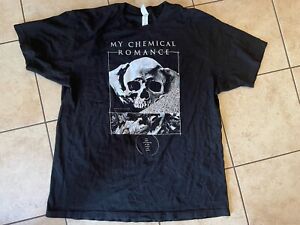 My Chemical Romance Band T-Shirt Skull Hands Only Live Forever Light You Make XL