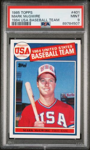 New Listing1985 Topps #401 Mark McGwire  1984 USA Baseball Team PSA 9  RC PSA 9