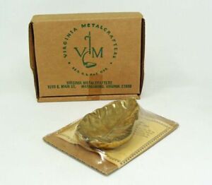 VINTAGE VIRGINIA METALCRAFTERS IMPERIAL TARO WATER PLANT BRASS LEAF NEW IN BOX