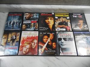 🎆LOT OF 10 - DVD MOVIE MOVIES ASSORTED DVD'S MIXED LOT Action Thriller Romance