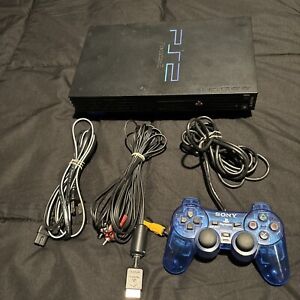 Sony PlayStation 2 PS2 Console SCPH-30001R W/OEM Controller & Cables TESTED