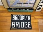 NYC SUBWAY ROLL SIGN VINTAGE HISTORICAL ICONIC BROOKLYN BRIDGE BKLYN NOS NYCTA