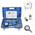 11 Pcs Cylinder Compression Tester Gas Engine Gauge Kit Tool Auto Car Motorcycle