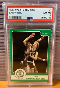 1984 Star Basketball Larry Bird Set - Larry Bird #7 - Boston Celtics HOF PSA 8