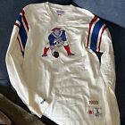 Patriots Mitchell And Ness Long Sleeve Shirt Throwback Large