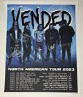 VENDED band REAL hand SIGNED & Numbered 2023 Tour poster Ltd 333 COA  Slipknot