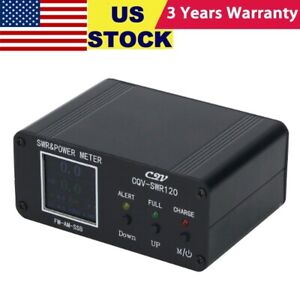 1.8MHz-54MHz CQV-SWR120 Colour LCD Display Digital SWR & Power Meter Type-C #USA