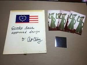 Vintage ART CLOKEY Creator of GUMBY Original Signed Art from the 1980s