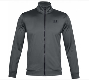 Mens Under Armour UA Tricot Jacket Sweatshirt Full Zip Track New With Tags