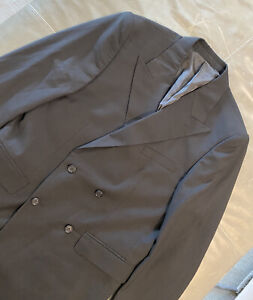 NWOT Eidos Napoli Isaia Italy Double Breasted Deven Slim 50R 40R Jacket $1595