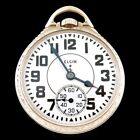 1947 Elgin 16s 21 Jewel Grade 571 8Adj Gold Filled Railroad Pocket Watch
