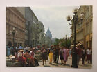 Moscow Arbat Street Russia Vintage Postcard