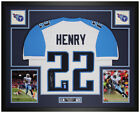 Derrick Henry Autographed & Framed White Titans Jersey Auto Beckett COA