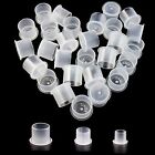 Tattoo Ink Cups Stable Flat Bottom Clear Ink Caps 100,200,300,400,500,1000 Pcs