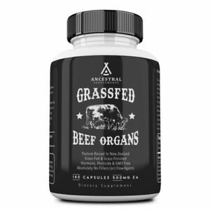 New ListingAncestral Supplements Grass Fed Beef Organs - 180 Capsules