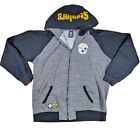 Pittsburgh Steelers Team Apparel Full Zip Sweatshirt Hoodie Men's Size XL NFL