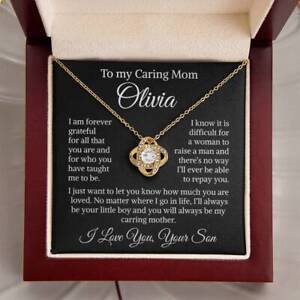 My Mom Necklace Gift, Jewelry For Mom From Son, Mother Day Gift