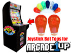 Arcade1up Street Fighter 2 - Translucent Joystick Bat Tops UPGRADE! (2pcs Red)
