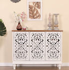 Storage Cabinet with 3 Doors Buffet Sideboard  Retro Decorative Accent Cabinet