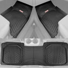 Deep Dish All Weather Rubber Car Floor Mats - Spill Capturing Black (For: 2018 Toyota Camry)