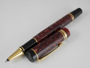 Parker Duofold Marble Red Rollerball Pen FREE SHIPPING WORLDWIDE
