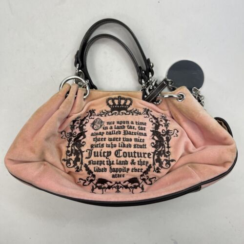 Juicy Couture Fairy Tale Daydreamer Purse Bag Satchel Handbag DISTRESSED Y2K