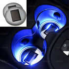 2pcs LED Solar Cup Pad Car Interior Parts Cover Decoration Light Car Accessories (For: 2023 Toyota Hilux)