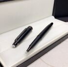 Luxury 164 Metal Series Matte Black - Black Clip 0.7mm Rollerball Pen No Box