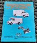 1981 Chevrolet Hi-Cube & Step Van Confidential Dealer Sales Facts Brochure