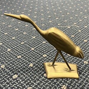 New ListingVintage Crowning Touch Brass Crane Figurine