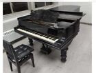 RARE VICTORIAN ART CASE STEINWAY AND SONS MODEL D CONCERT GRAND PIANO
