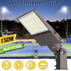 150W LED Parking Lot Light Dusk To Dawn Commercial Shoebox Pole Fixture -22500LM