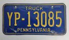 Expired Pennsylvania Truck License Plate   99 cent sale