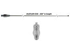 HUSTLER 102 INCH WHIP CB Antenna STAINLESS STEEL, w/ Heavy Duty Barrel Spring