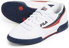 Fila Original Fitness Mens Size 9 Shoes White Blue Leather Athletic Sneakers NEW