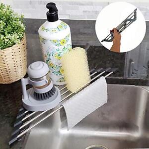 Roll Up Sponge Holder For Counter Sink Organizer For Kitchen Bathroom Laundry Ro