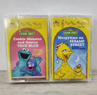 Vtg Sesame Street Cassettes - Cookie Monster & Grover / Sleepytime