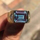 Engagement Gift Multicolor Alexandrite Ring Solid 925 Sterling Silver Men's Ring