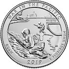 2019 P War in the Pacific Quarter.  ATB Series Uncirculated From US Mint roll.
