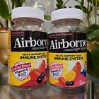2x Very Berry Assorted Fruit Airborne Immune Support Supplement 42 Gummies 84