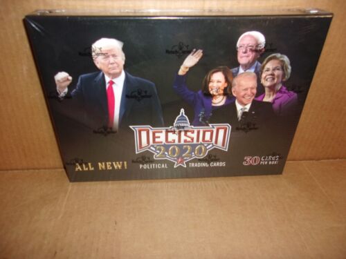 Decision 2020 Political Trading Cards Box Fact Sealed Donald Trump Biden Clinton