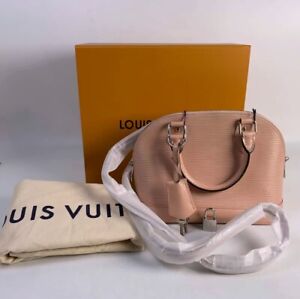 Authentic Louis Vuitton Epi Leather Alma BB Full Set