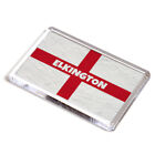 FRIDGE MAGNET - Elkington - St George Cross/England Flag - Surname Gift