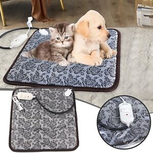 Pet Warm Heated Pad Puppy Dog Cats Large Electric Bed Mat Heater Mats