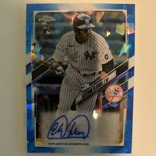 2021 Topps Chrome Update Sapphire ESTEVAN FLORIAL Rookie Auto NY Yankees