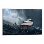 Nautical Poster Sss Edmund Fitzgerald Canvas Poster Living Room Decor Gift