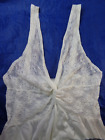 LACE NIGHTGOWN UNDERCOVER WEAR VINTAGE SWEEP NYLON Size M STYLE 0411 USA MADE