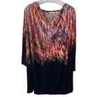 Susan Graver Liquid Knit Size 3X top blouse